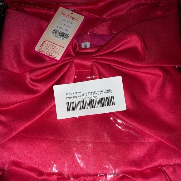 GIRL’S bow formal dress - Picture 2 of 7